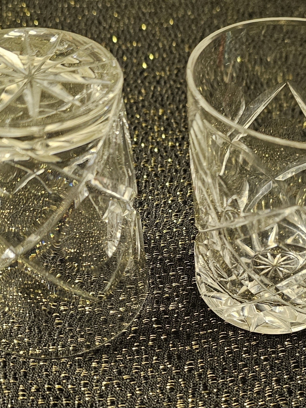 Pair of Waterford Crystal Whiskey Glasses